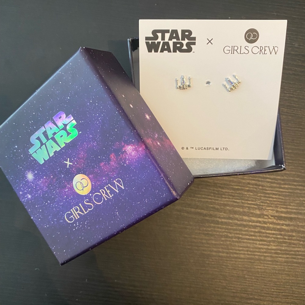 Girls Crew Star Wars X-Wing earrings